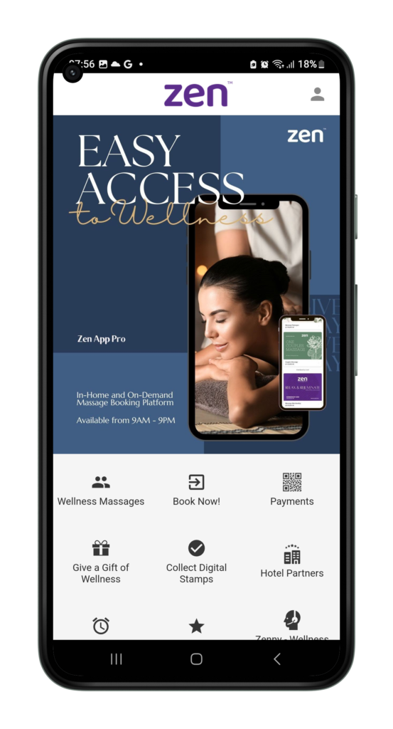 Zen Wellness App giúp bạn đặt massage tại nhà một cách vô cùng dễ dàng chỉ với 5 bước